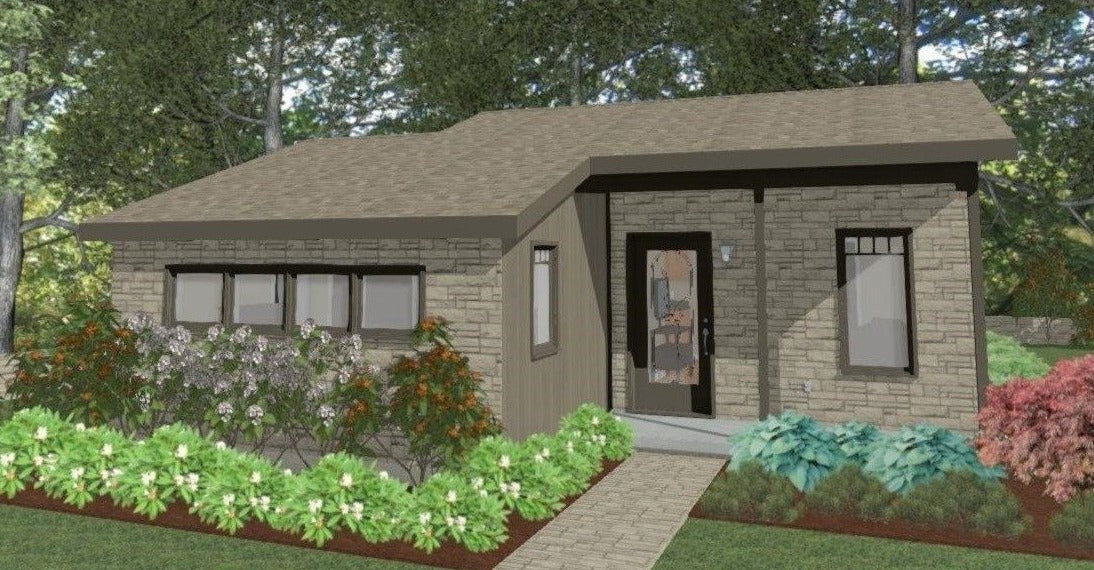 Stillwater Cottage Plan - 596 sq. ft.