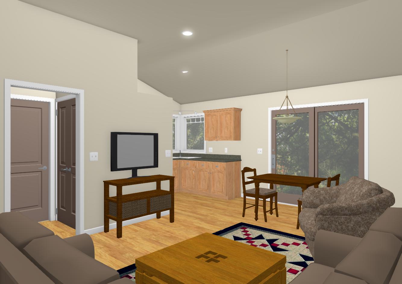 Stillwater Cottage Plan - 596 sq. ft.