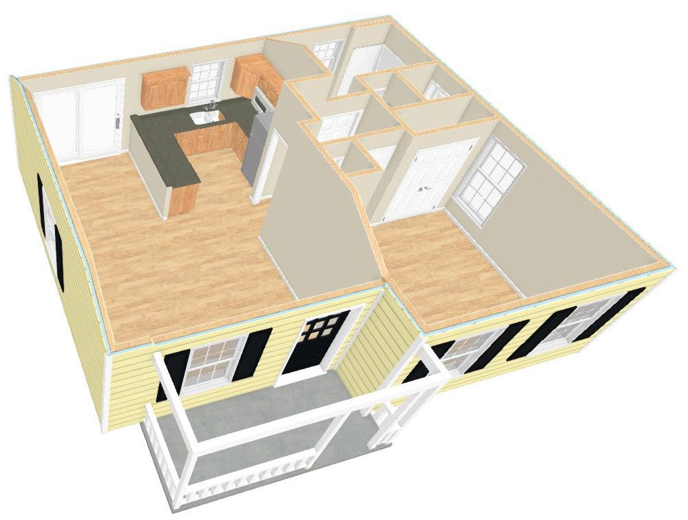 Sundale Cottage Plan - 630 sq. ft.