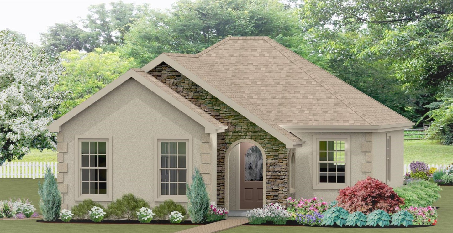 Warwick Cottage Plan  -  710 sq. ft.