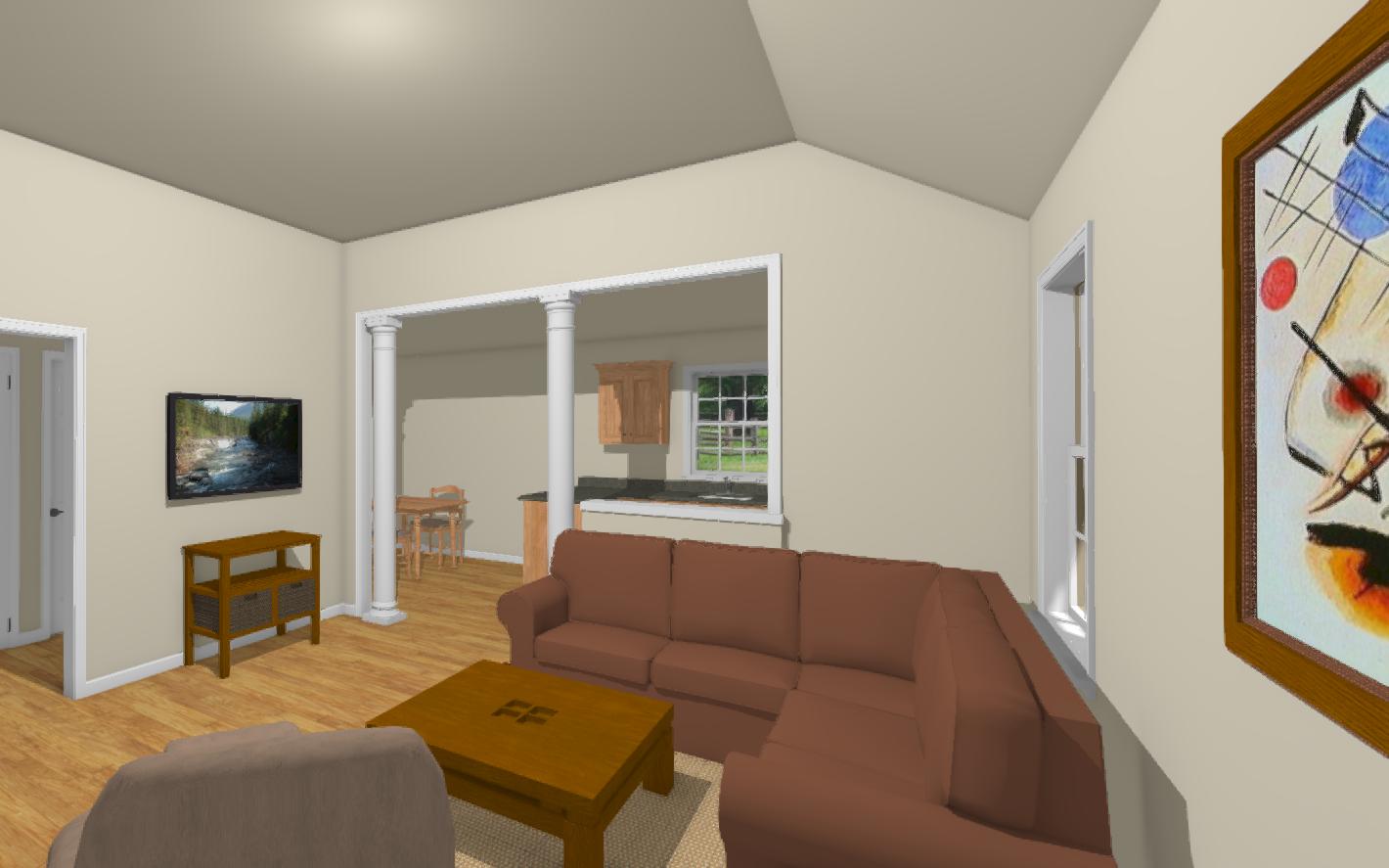 Warwick Cottage Plan - 710 sq. ft.