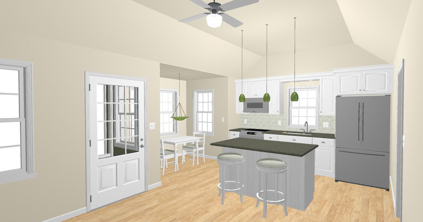 Westbrook Cottage Plan - 612 sq. ft.