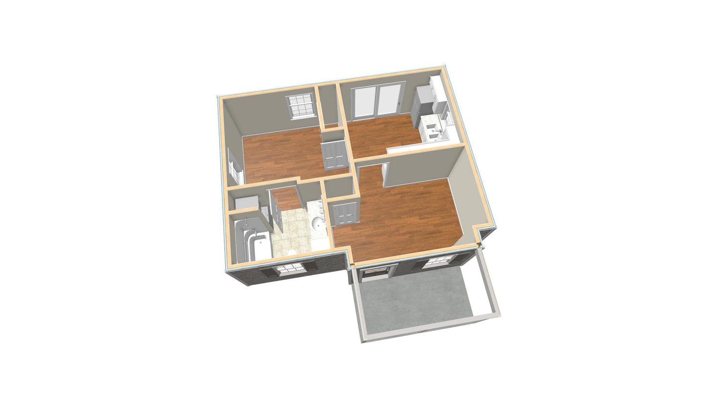 Durham Cottage - 496 sq. ft.
