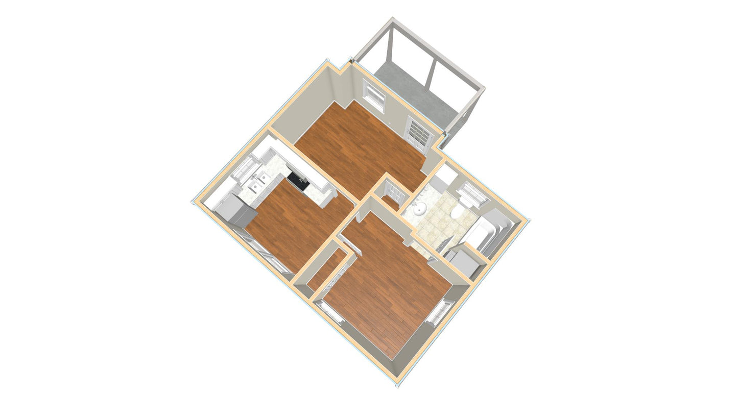 Durham Cottage - 496 sq. ft.
