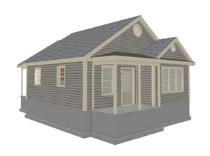 Glenwood 2 BR Cottage Plan - 779 sq. ft.