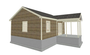 Oxford Cottage Plan - 531 sq. ft.
