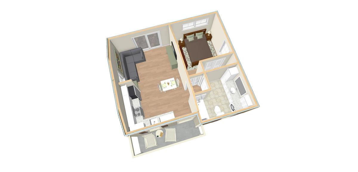 Wickerton Cottage - 500 sq. ft.