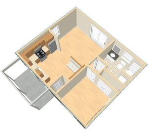 Hanover Cottage Plan - 572 sq. ft.
