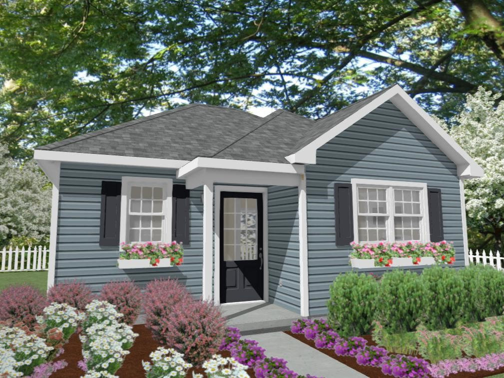 Ashland Cottage Plan - 528 sq. ft. – Tuckaway Cottage Designs