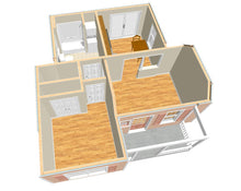 Load image into Gallery viewer, Avondale Cottage Plan -      550 sq. ft.