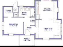 Load image into Gallery viewer, Spring Valley Cottage Plan  -  592 sq. ft.