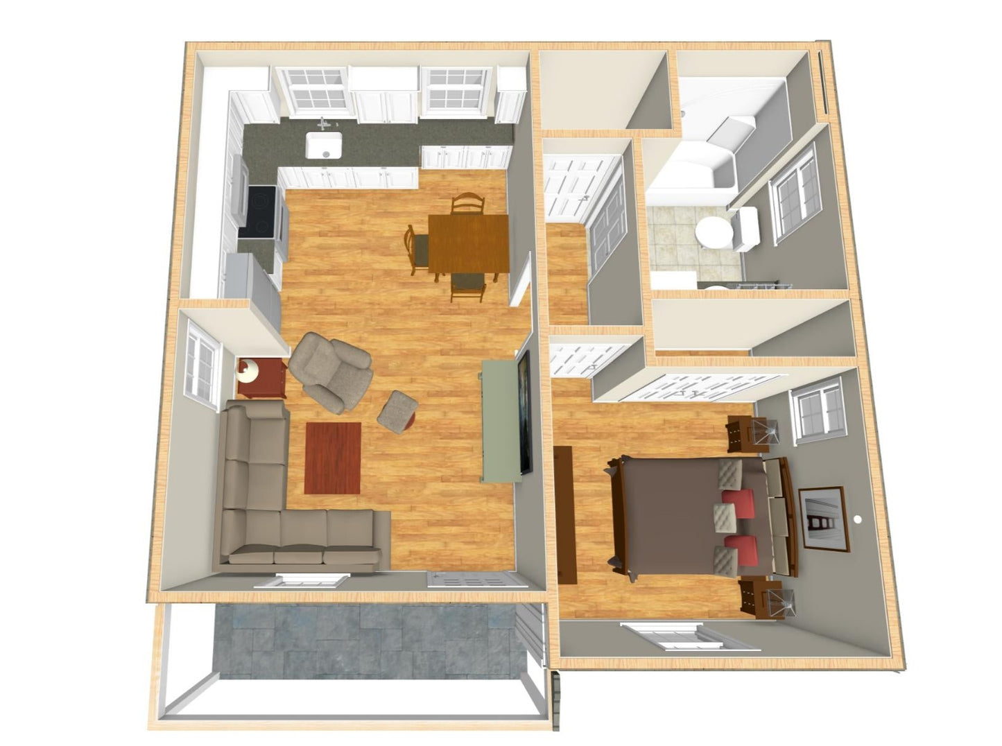 Chatham Cottage Plan - 502 sq. ft.