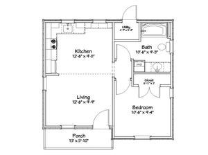 Chatham Cottage Plan - 502 sq. ft.