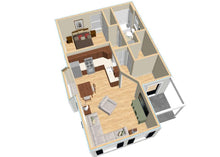 Load image into Gallery viewer, Claremont Cottage Plan - 580 sq. ft.