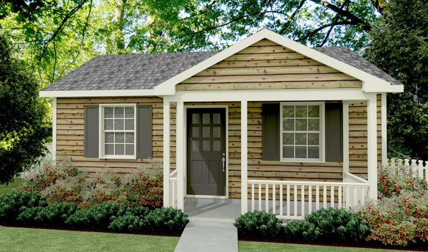 Dover Cottage Plan - 432 sq. ft. – Tuckaway Cottage Designs