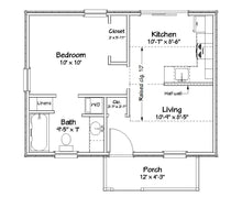 Load image into Gallery viewer, Dover Cottage Plan - 432 sq. ft.