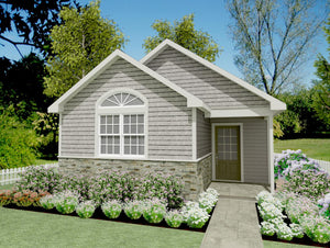 Elmwood Cottage Plan - 580 sq. ft.