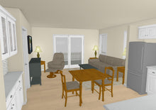Load image into Gallery viewer, Elverson Cottage Plan - 538 sq. ft.