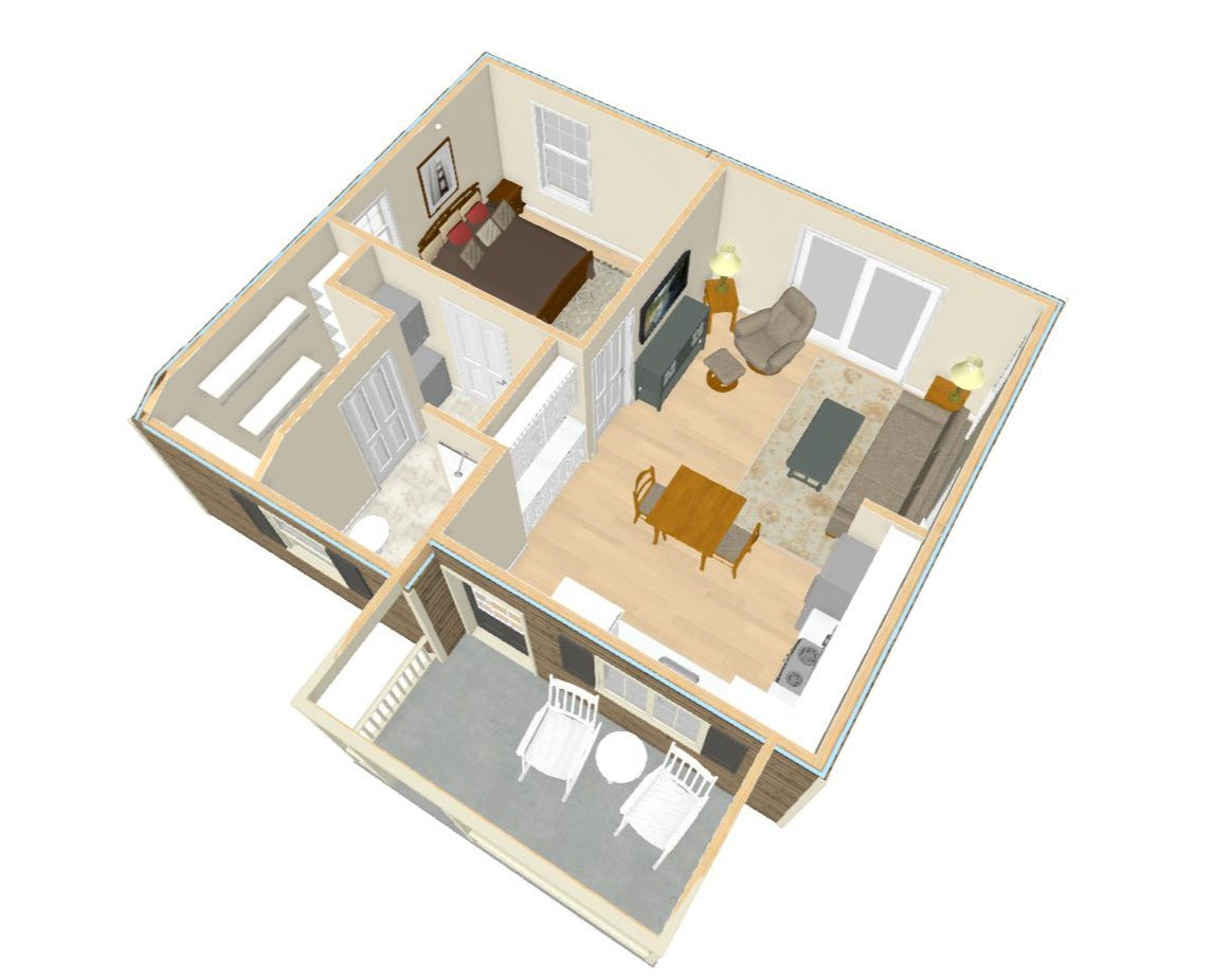 Elverson Cottage Plan - 538 sq. ft.