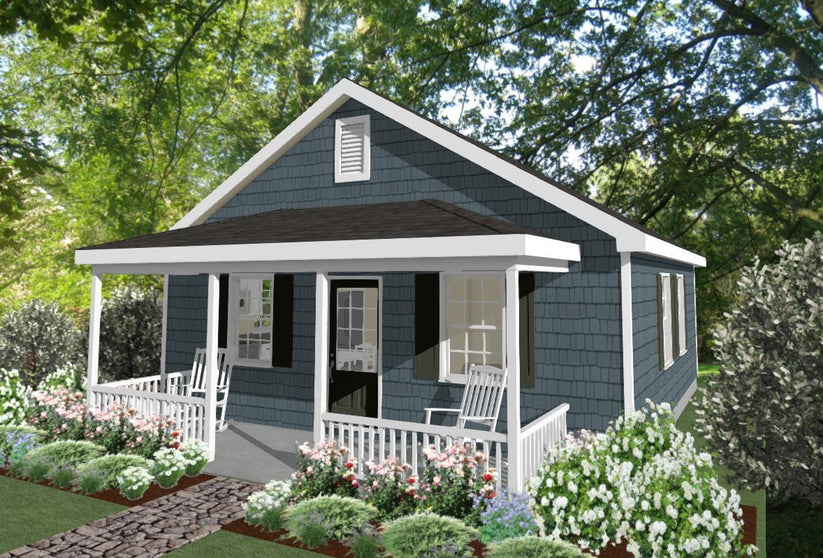 Forrest Grove Cottage Plan - 576 sq. ft. – Tuckaway Cottage Designs