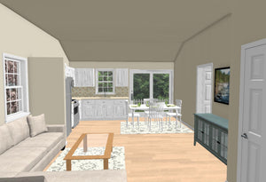 Hamilton Cottage Plan - 572 sq. ft.