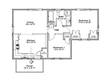 Load image into Gallery viewer, Hanover 2 Br Cottage Plan - 734 sq. ft.