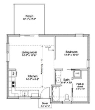 Load image into Gallery viewer, Hartwick Cottage Plan - 538 sq. ft.