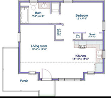 Load image into Gallery viewer, Mercer Cottage Plan  -  600 sq. ft.