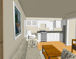 Millstream Cottage Plan - 450 sq. ft.