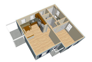 Pine Grove Cottage Plan - 538 sq. ft.