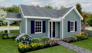 Pine Grove Cottage Plan - 538 sq. ft.