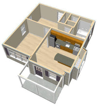 Load image into Gallery viewer, Richland Cottage Plan - 593 sq. ft.