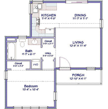 Load image into Gallery viewer, Stillwater Cottage Plan  -  596 sq. ft.