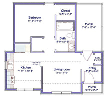 Load image into Gallery viewer, Stockton Cottage Plan  -  560 sq. ft.