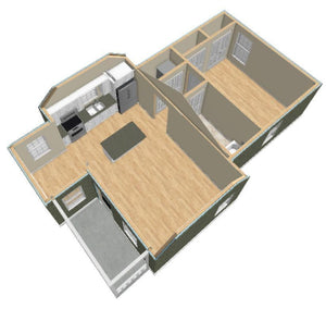 Westbrook Cottage Plan  -  612 sq. ft.