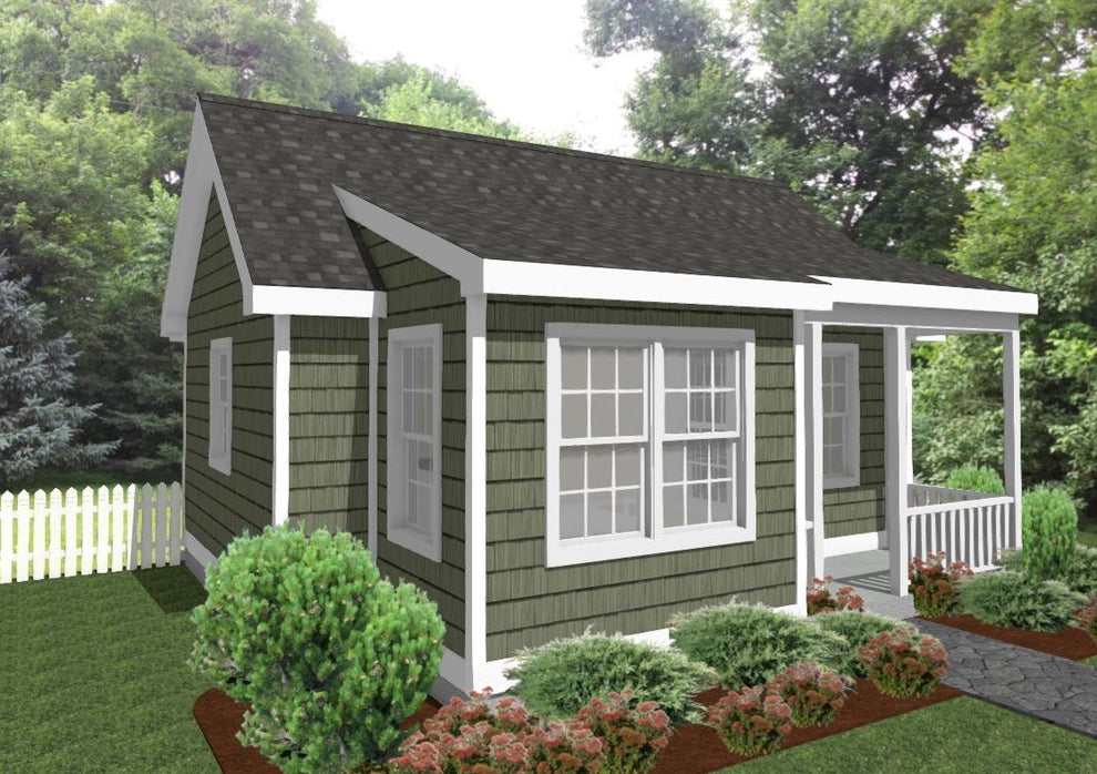 Westbrook Cottage Plan 612 sq. ft. Tuckaway Cottage Designs