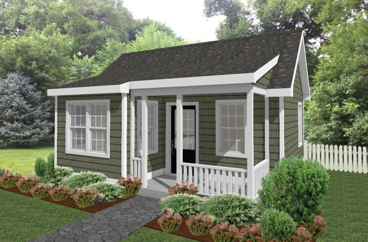 Westbrook Cottage Plan - 612 sq. ft. – Tuckaway Cottage Designs